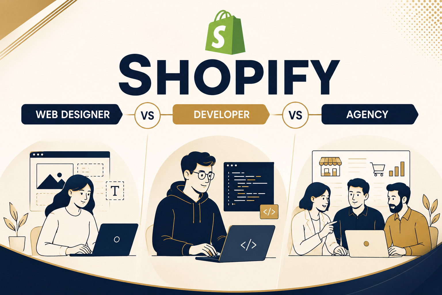 Shopify Web Designer vs Developer vs Agency: What’s the Real Difference (And Who Do You Actually Need)?