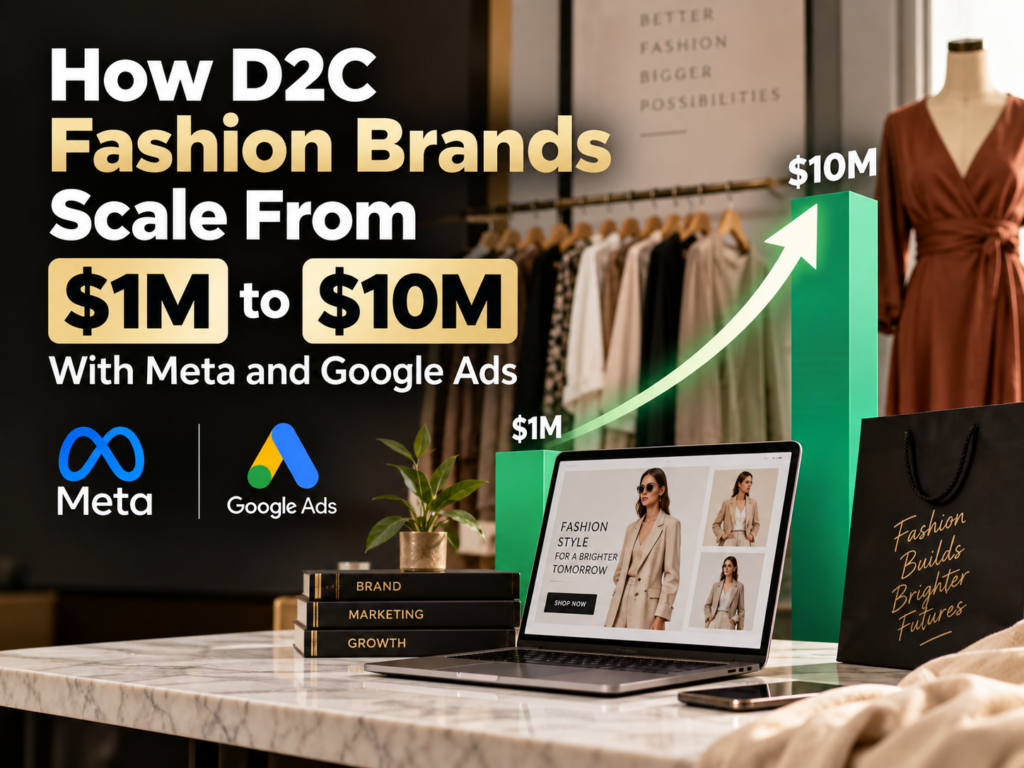How D2C Fashion Brands Scale From $1M to $10M With Meta and Google Ads