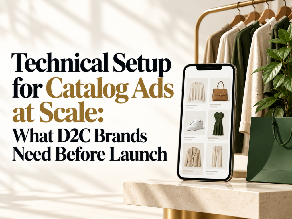 technical setup for catalog ads